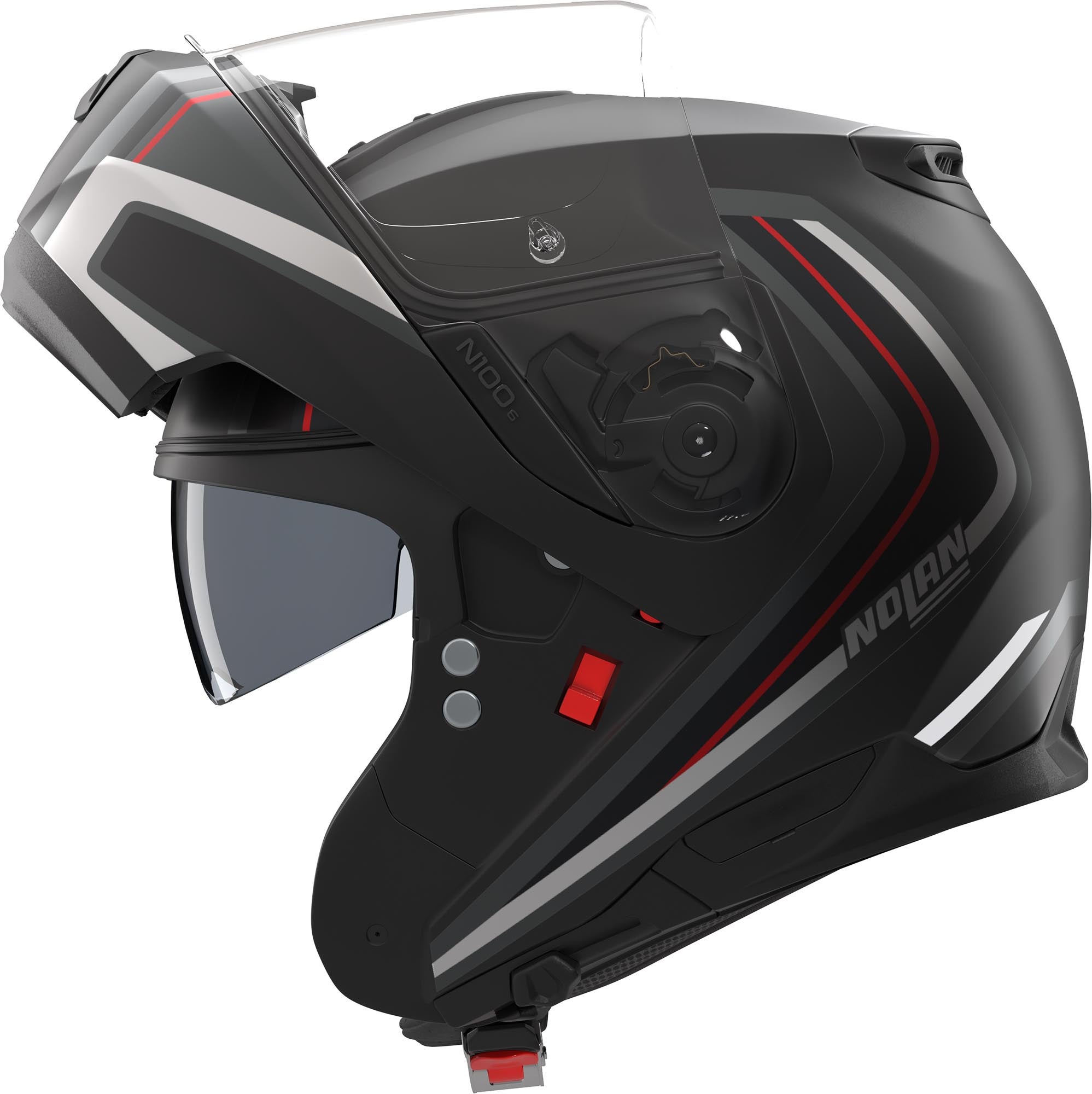 Nolan N100-6 Radiante Helm zwart/grijs/rood XXXL (65) Figuur 3