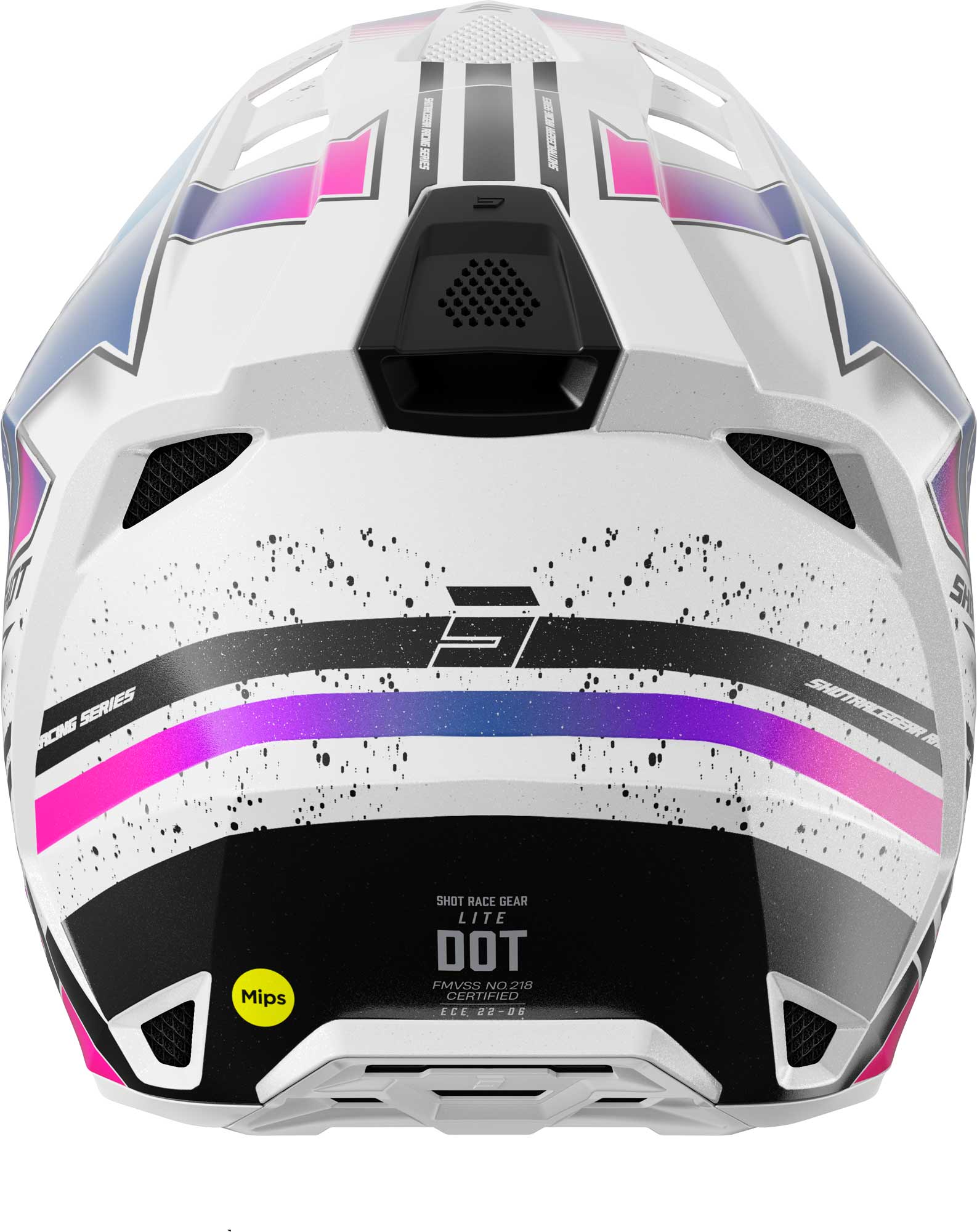 Shot Lite Racing Mips 모토 크로스 헬멧 흰색/분홍색 S (55/56) 그림 3