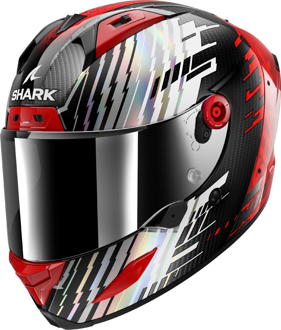 Shark Aeron Edgy Carbon Helm carbon/rot/chrom M Abbildung 1