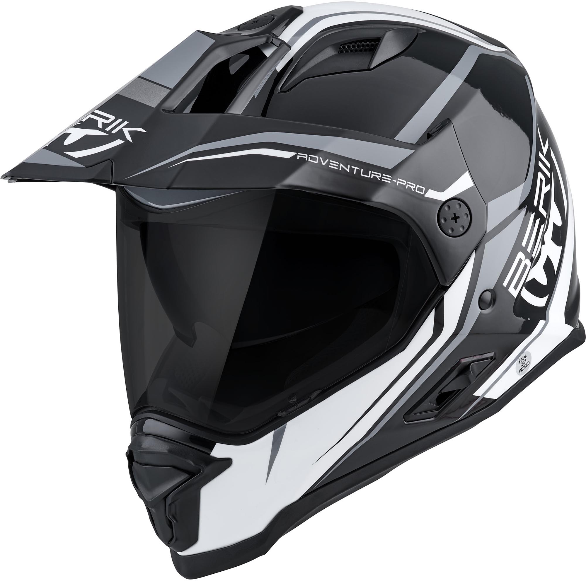 Berik MX313 Volstom Adventure Pro Enduro Hjelm sort/grå/hvid L Figur 2
