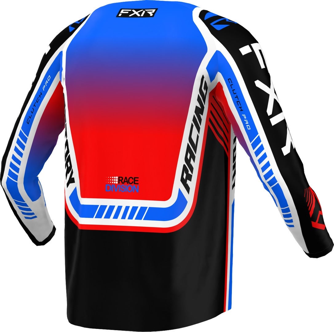 FXR Clutch Pro 2023 Motocross trøje rød/blå/sort M Figur 2