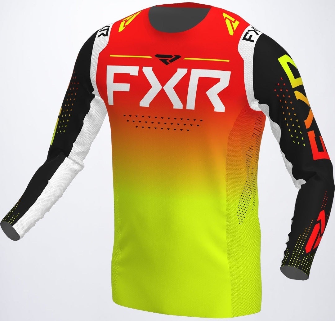 FXR Helium RaceDiv Motorcross Jersey Geel/rood M Figuur 1
