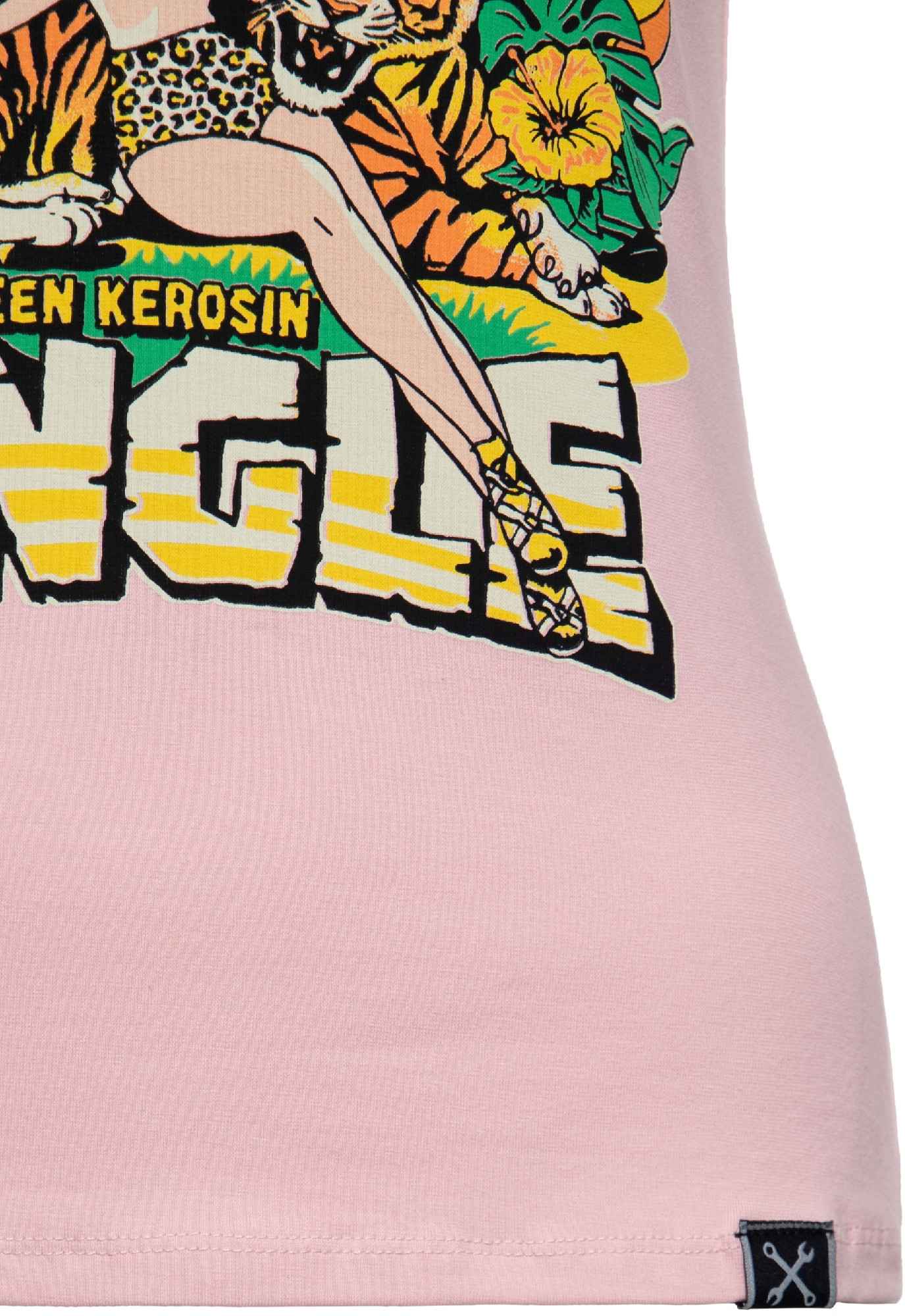 Queen Kerosin Queen Of The Jungle Maglietta da donna rosa 4XL Figura 5