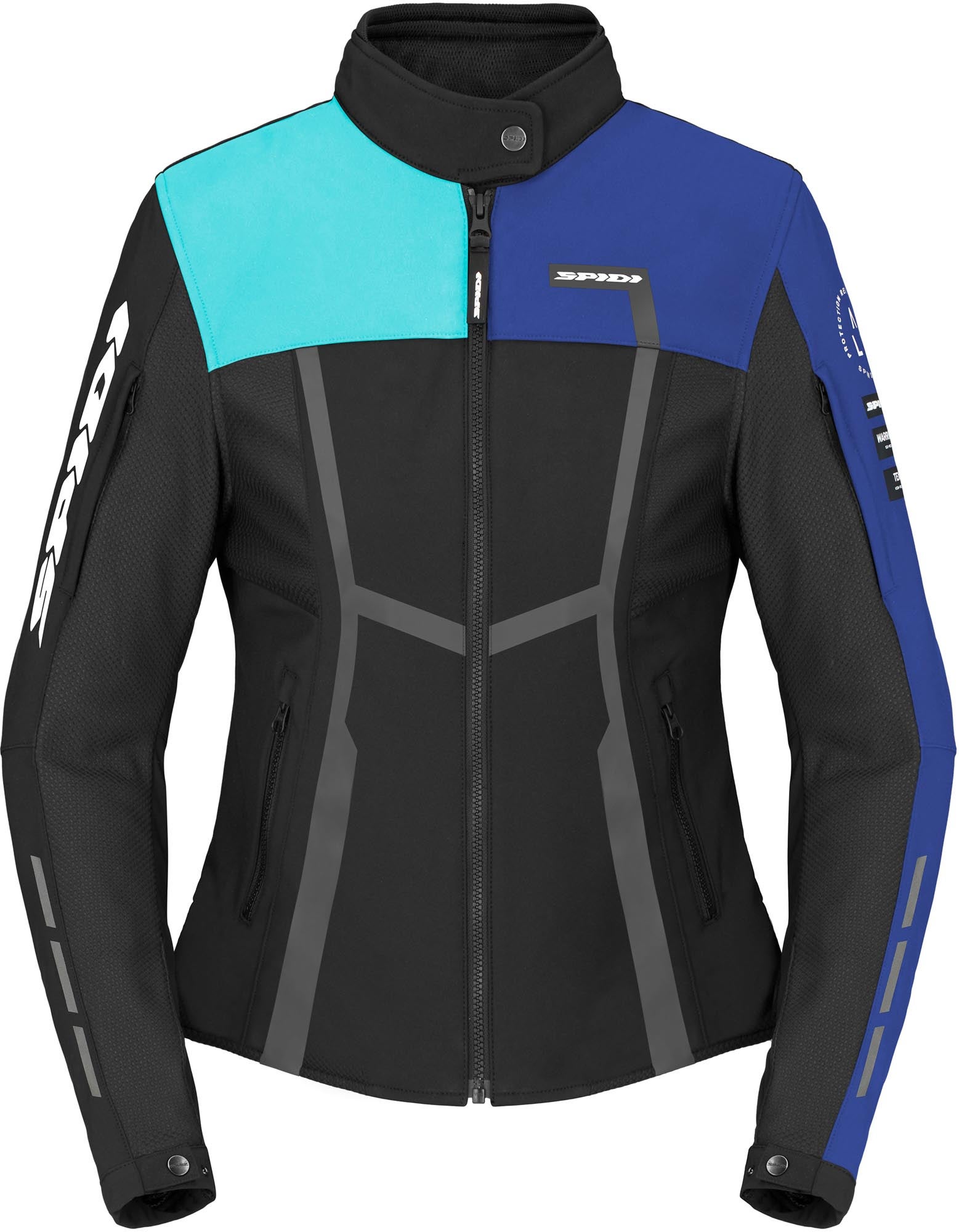 Spidi Motojoy Ladies Motorcycle Textile Jacket black/blue 2XL Figure 1