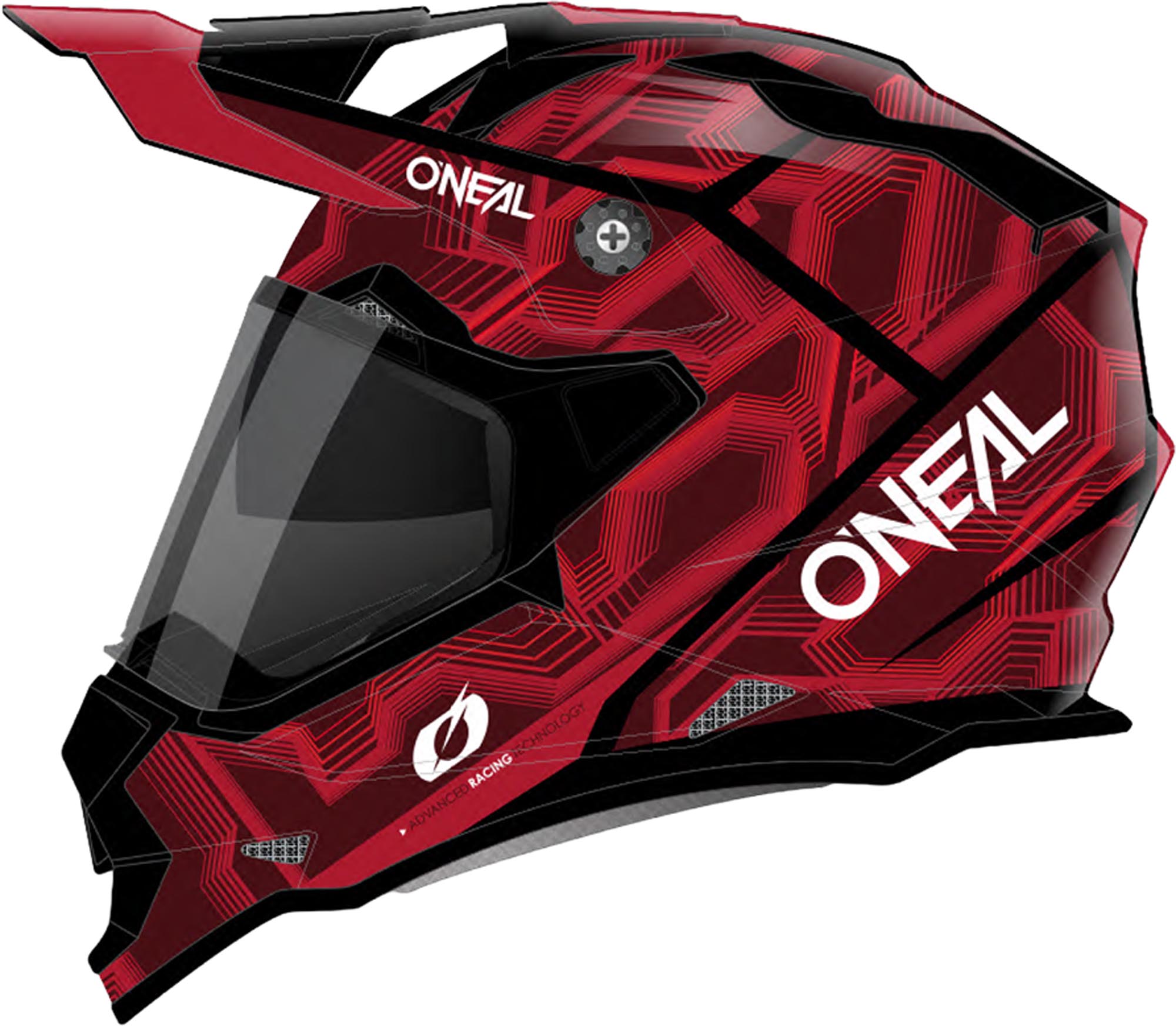Oneal Sierra Matrix Enduro čelada rdeča M (57/58) Slika 1
