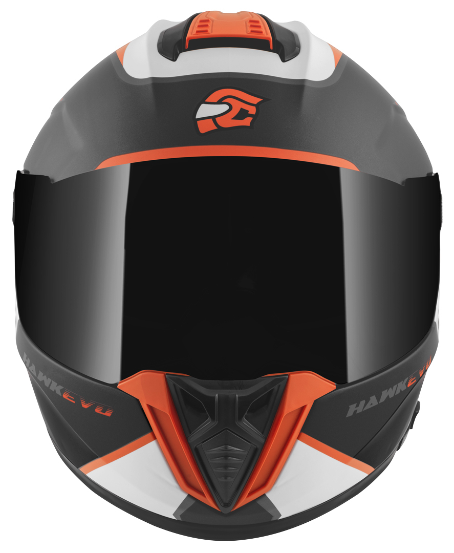 FC-Moto Hawk EVO-X Cască Negru mat/alb/portocaliu XS Figura 4