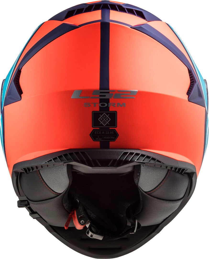 LS2 FF800 Storm Slant Hjelm blå/orange XXS (51/52) Figur 4