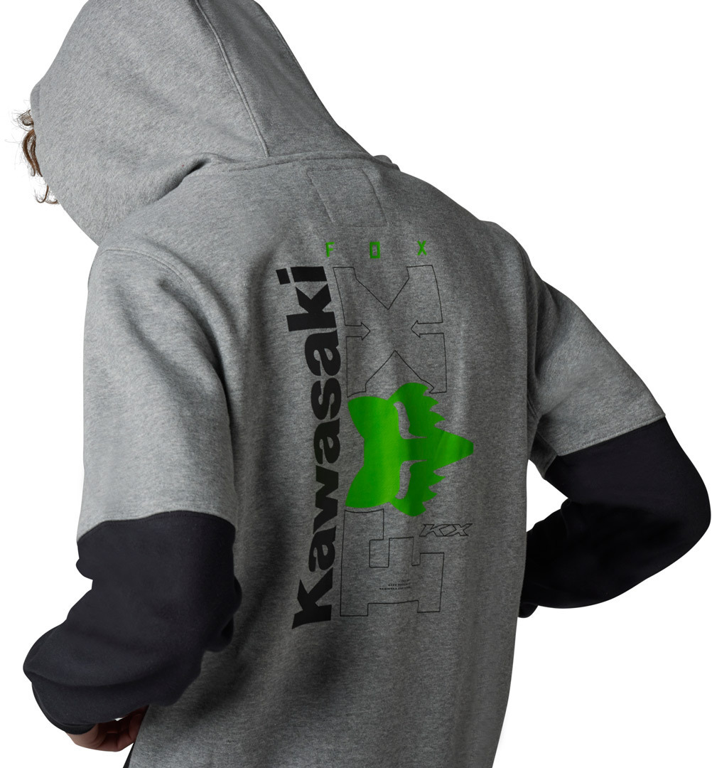 FOX X Kawi Zip Hoodie hellgrau XL Abbildung 2