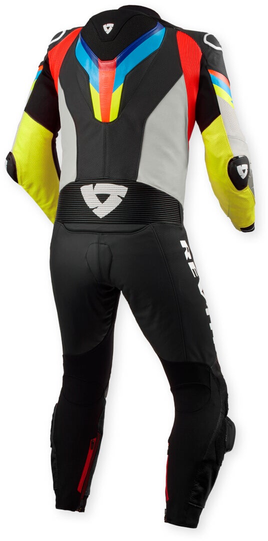 Revit Quantum 3 perforated One Piece Motorcycle Leather Suit grey/neon yellow 54 Figure 2