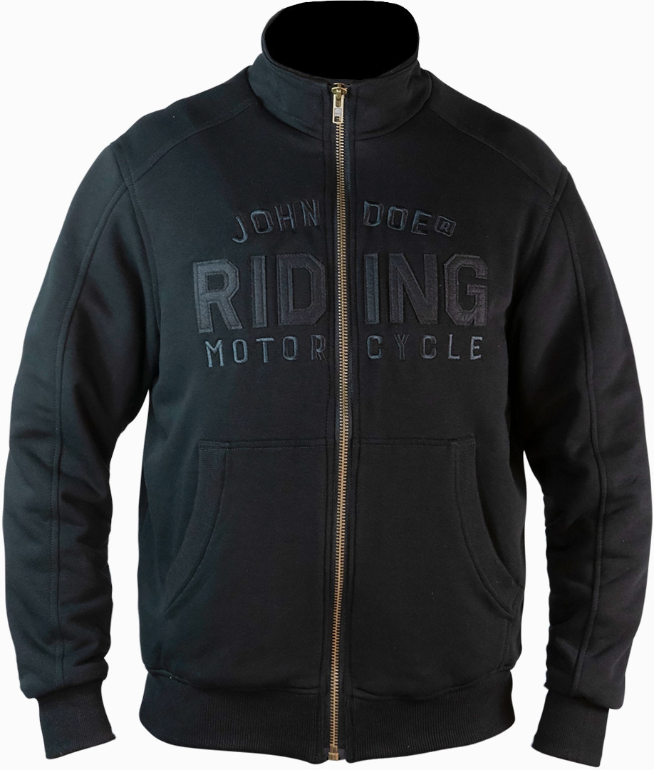 John Doe Standup Neck Hanorac de motocicletă Negru/Negru S Figura 1