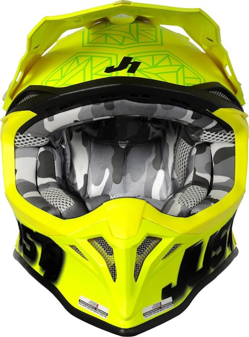 Just1 J39 Kinetic Casco motocross giallo/nero L (59/60) Figura 4