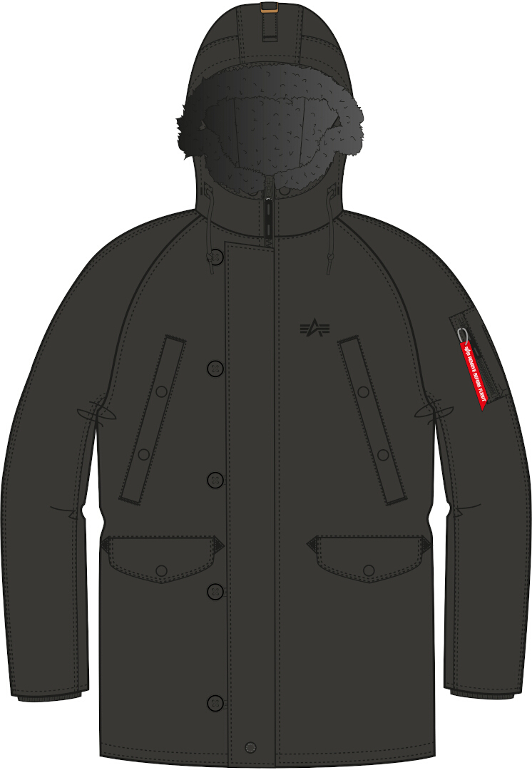 Alpha Industries Explorer Куртка серый/оливковый M Рисунок 1