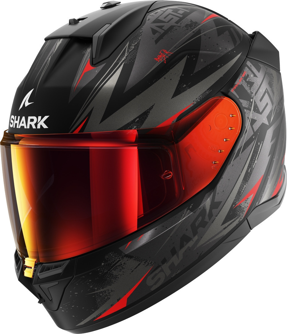 Shark D-Skwal 3 Blast-R Hjelm sort/grå/rød S (55/56) Figur 1