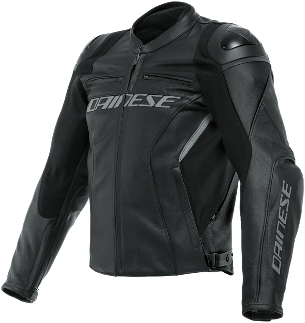 Dainese Racing 4 Motorcycle Leather Jacket black/black 48 Figure 1
