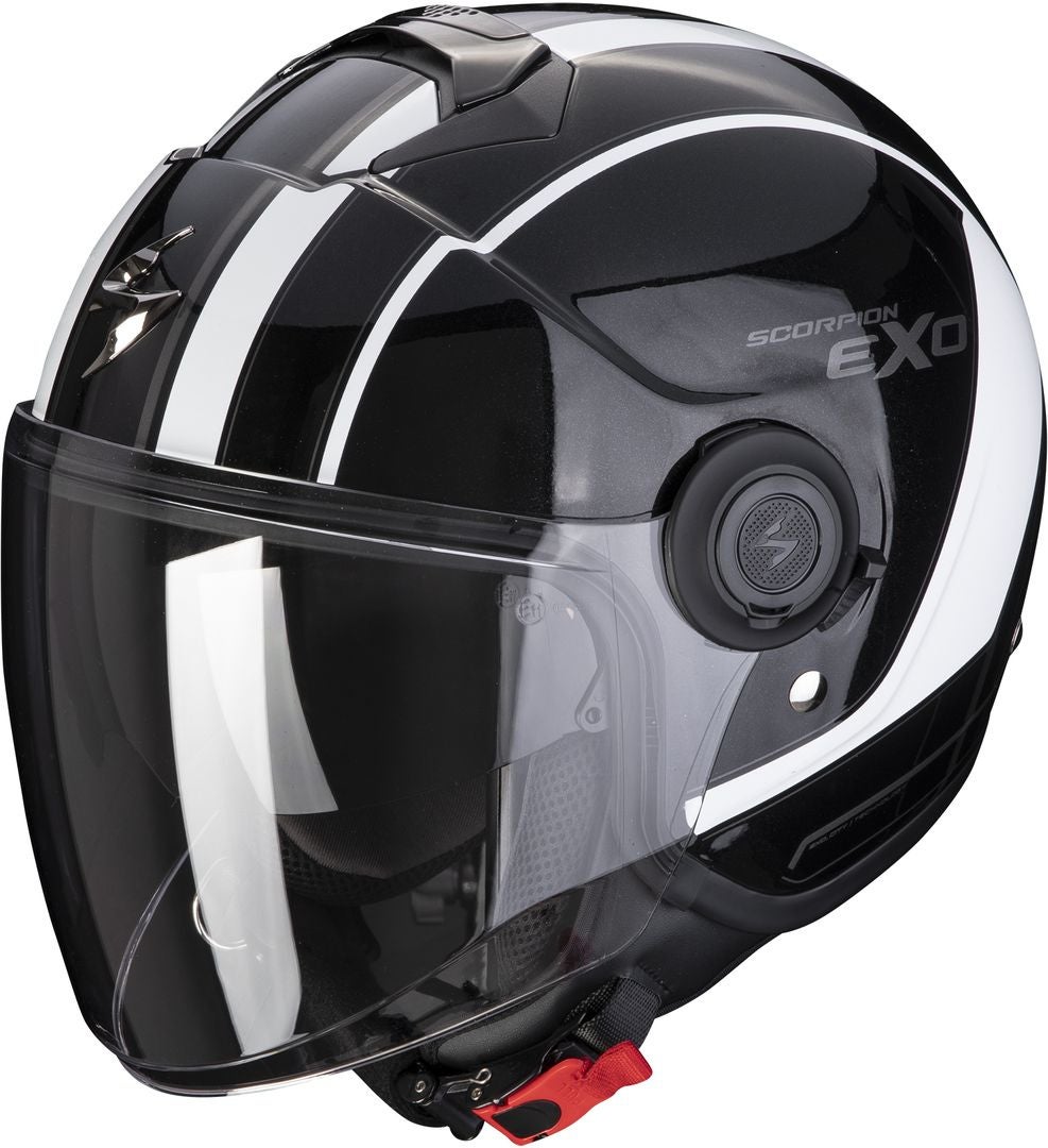 Scorpion EXO-City Scoot Cască cu reacție alb/negru M (57/58) Figura 1