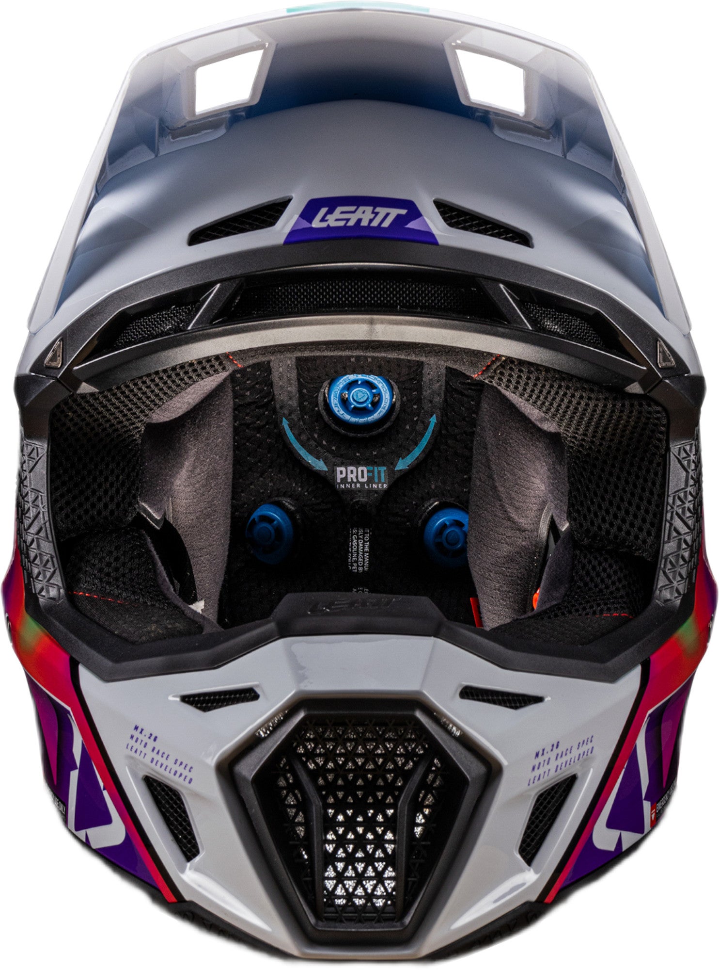 Leatt 8.5 V26 Motokrosová přilba s brýlemi Multi/Pink S (55/56) Obrázek 7