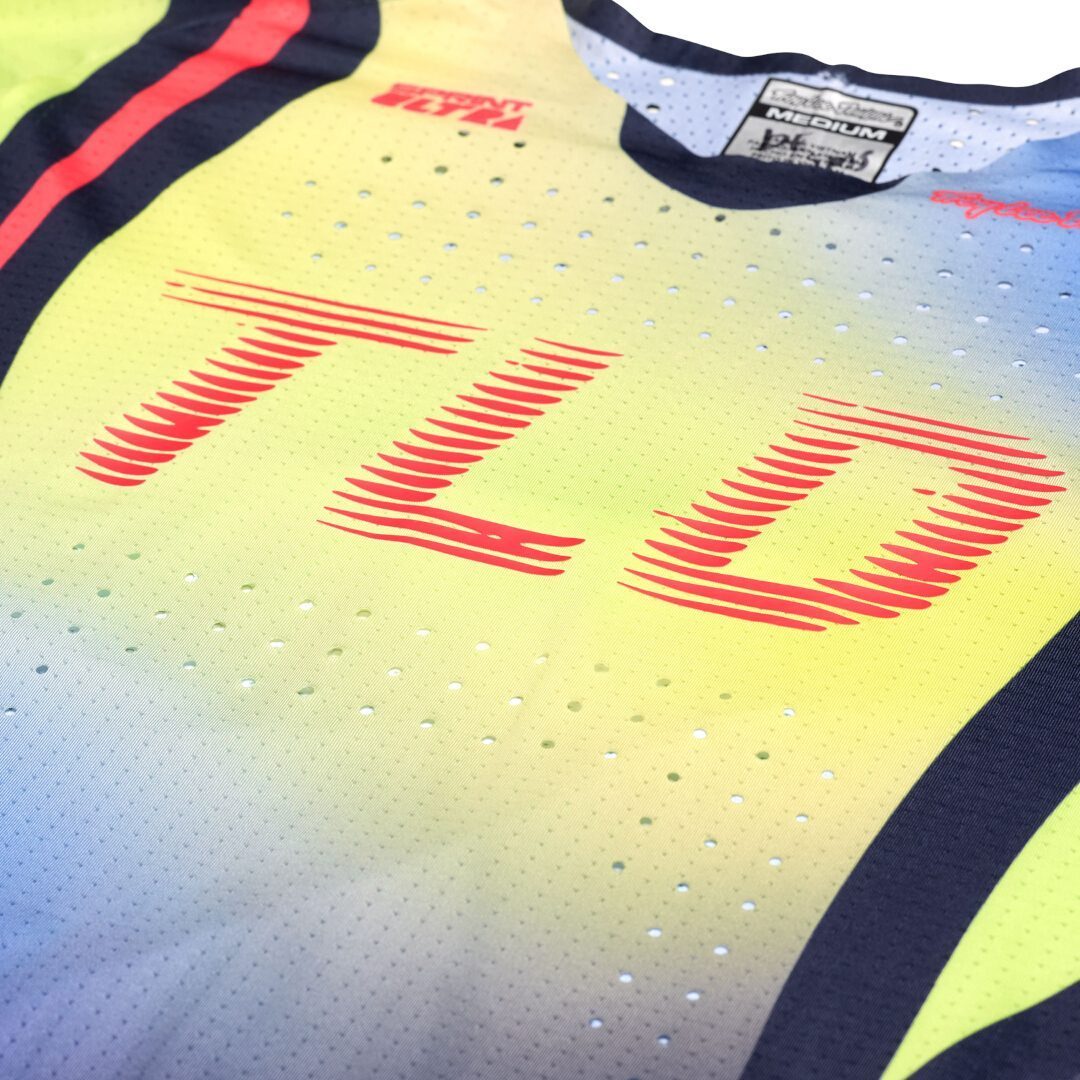 Troy Lee Designs Sprint Ultra Drip Fahrrad Jersey neon yellow M Figure 4