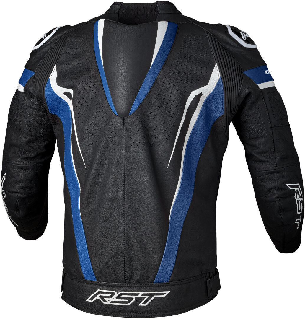RST Tractech EVO 5 Motocyklová kožená bunda černá/modrá M Obrázek 2