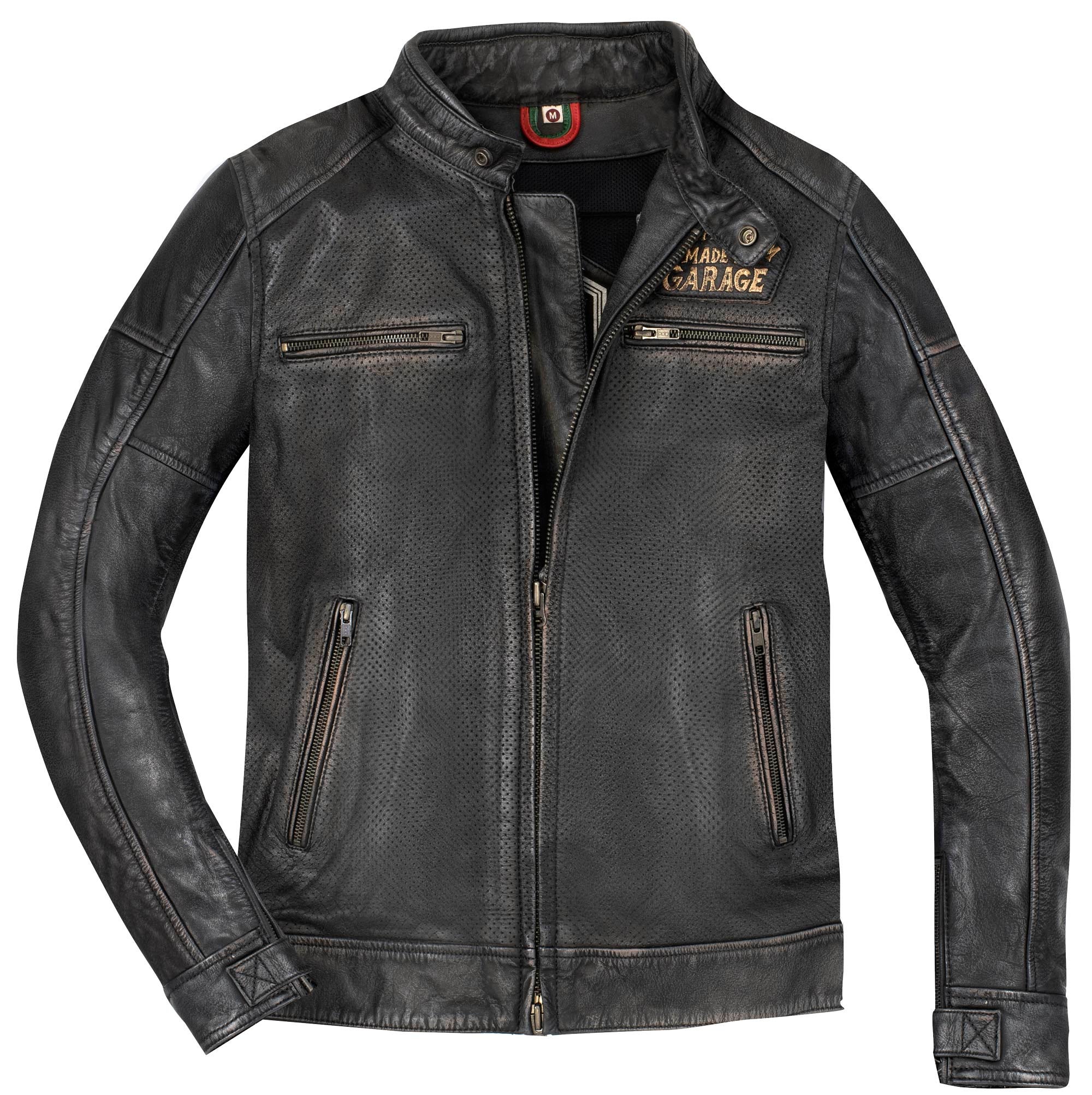 HolyFreedom Zero Summer perforated Motorcycle Leather Jacket black 3XL Figure 1