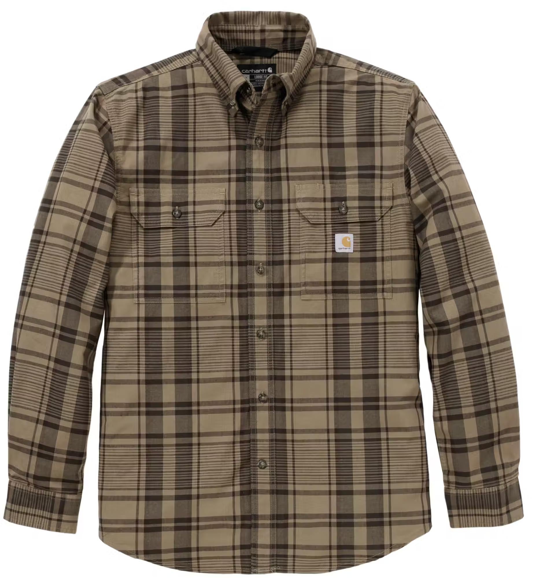 Carhartt Fort Loose LS Plaid Camicia marrone L Figura 1