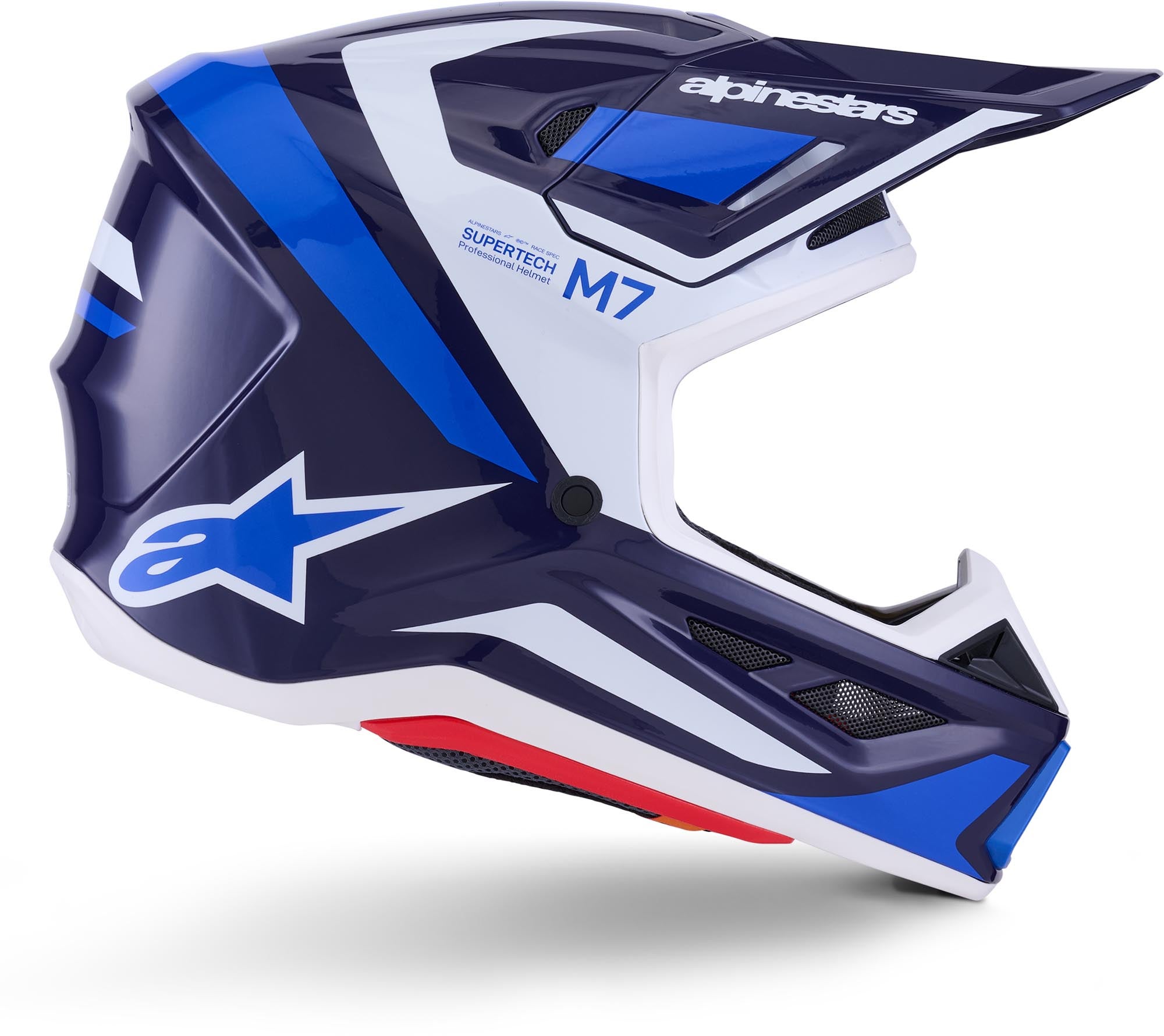 Alpinestars S-M7 Rise Motocross Helm blau/weiß XL (61/62) Abbildung 5