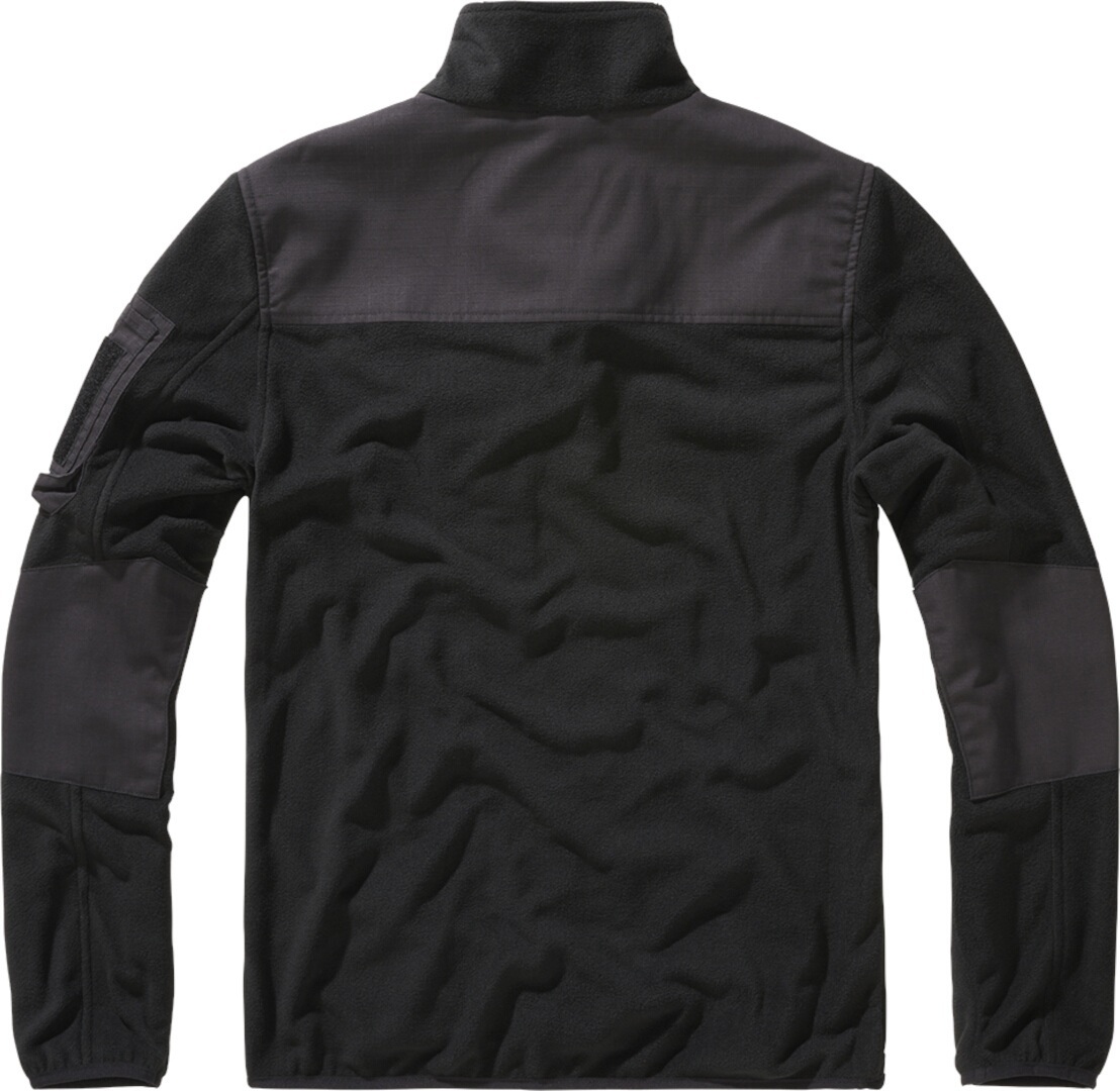 Brandit Fleece Ripstop Pull demi-zip noir L Figure 6