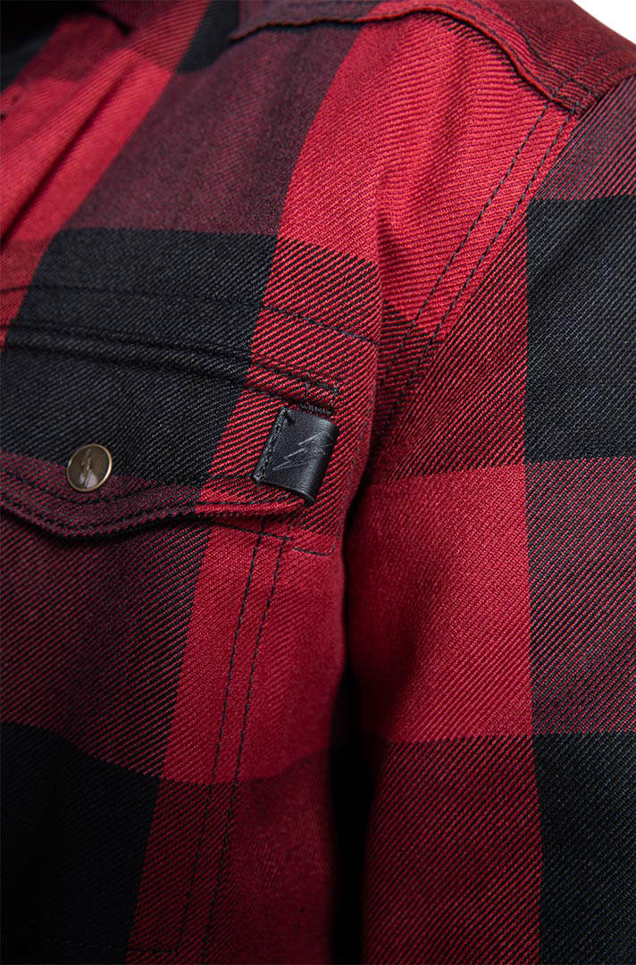 John Doe Motoshirt Camicia rosso S Figura 12