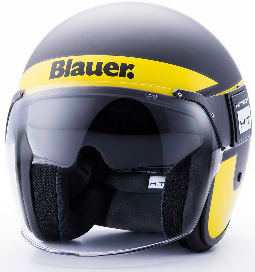 Blauer POD Stripes Capacete a jato preto/amarelo S (55/56) Figura 1