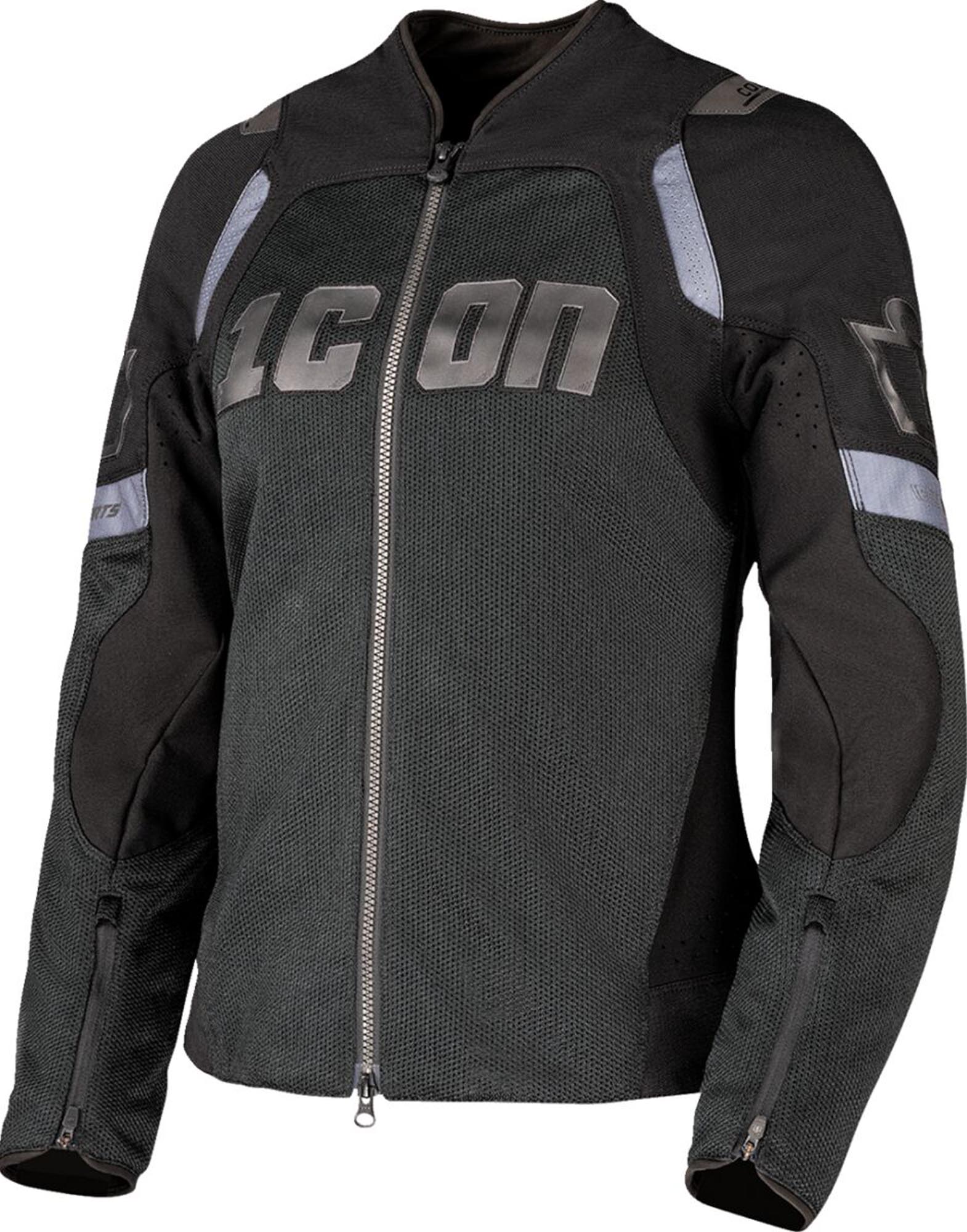 Icon Contra 3 Damer motorcykel tekstiljakke sort/grå M Figur 1
