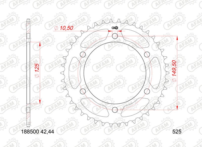 AFAM Couronne acier standard - 525 Figure 2