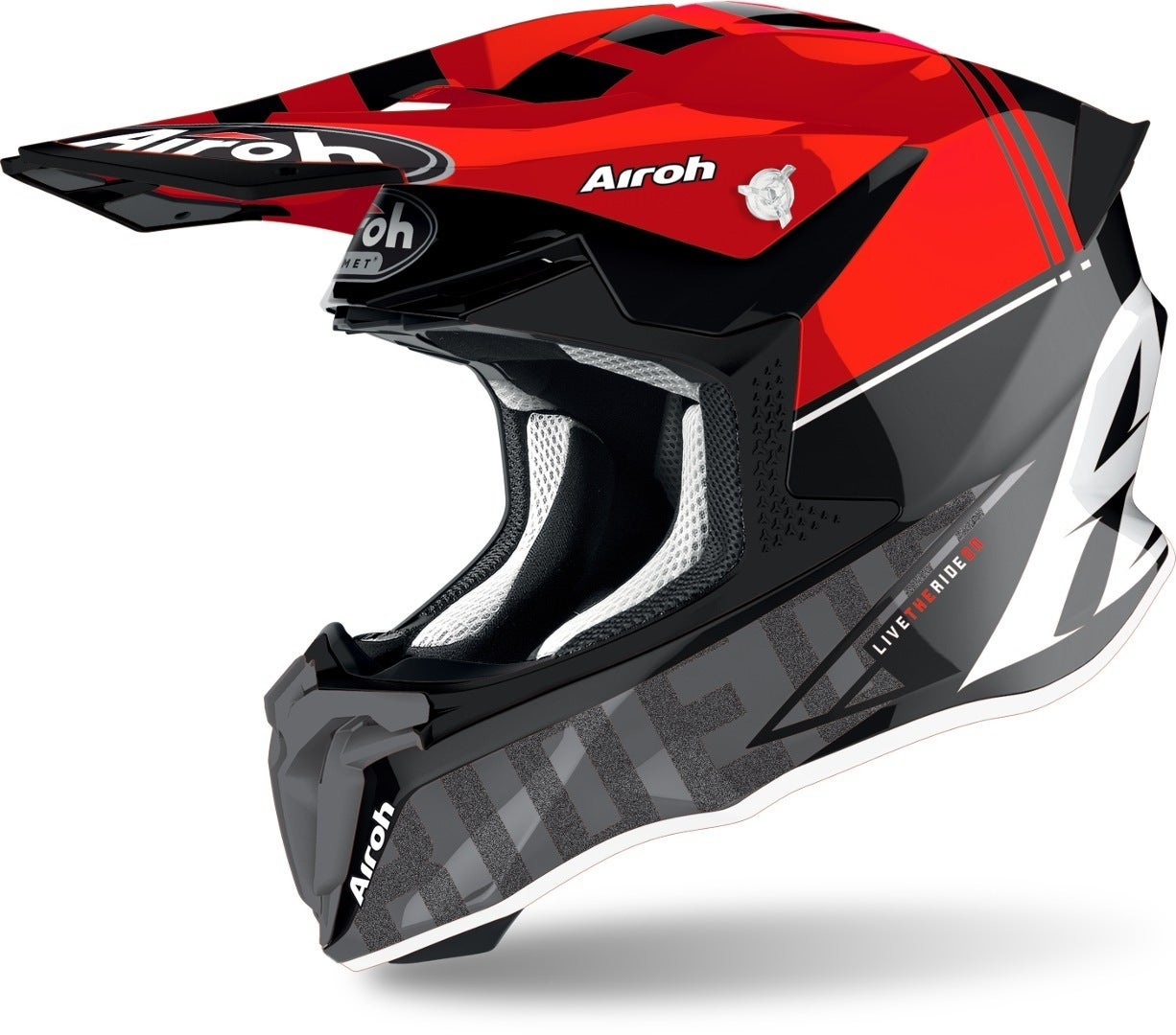 Airoh Twist 2.0 Tech Casco motocross rosso M (57/58) Figura 1