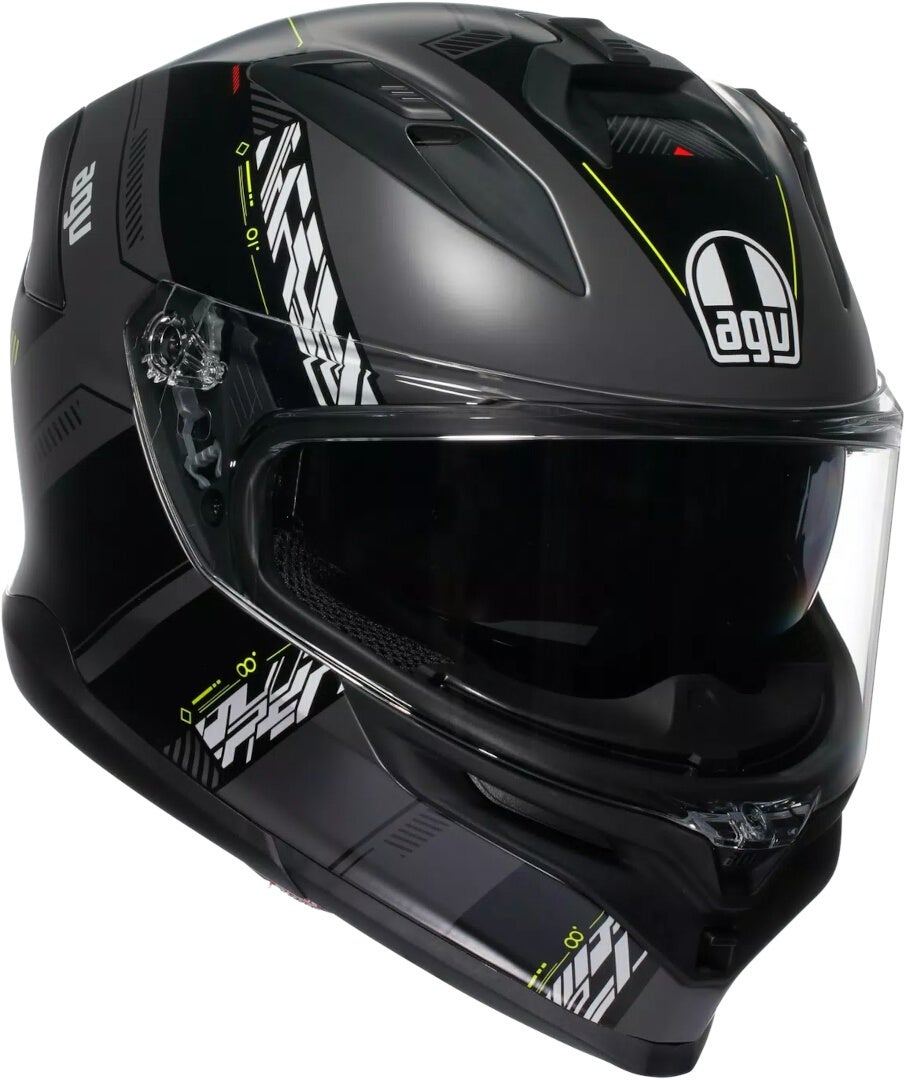 AGV K7 Kyber 2.0 ヘルメット ブラックマット/イエロー S(55/56) 図1