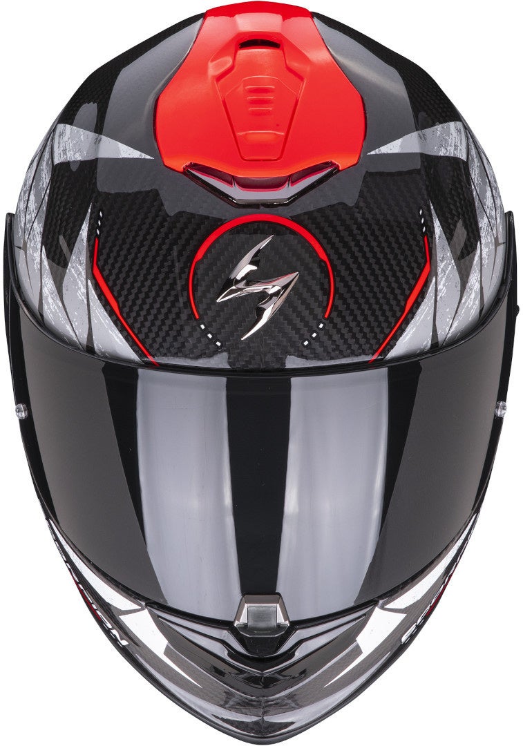 Scorpion EXO-1400 Evo Air Aranea Carbon hjelm sort/rød L (59/60) Figur 3