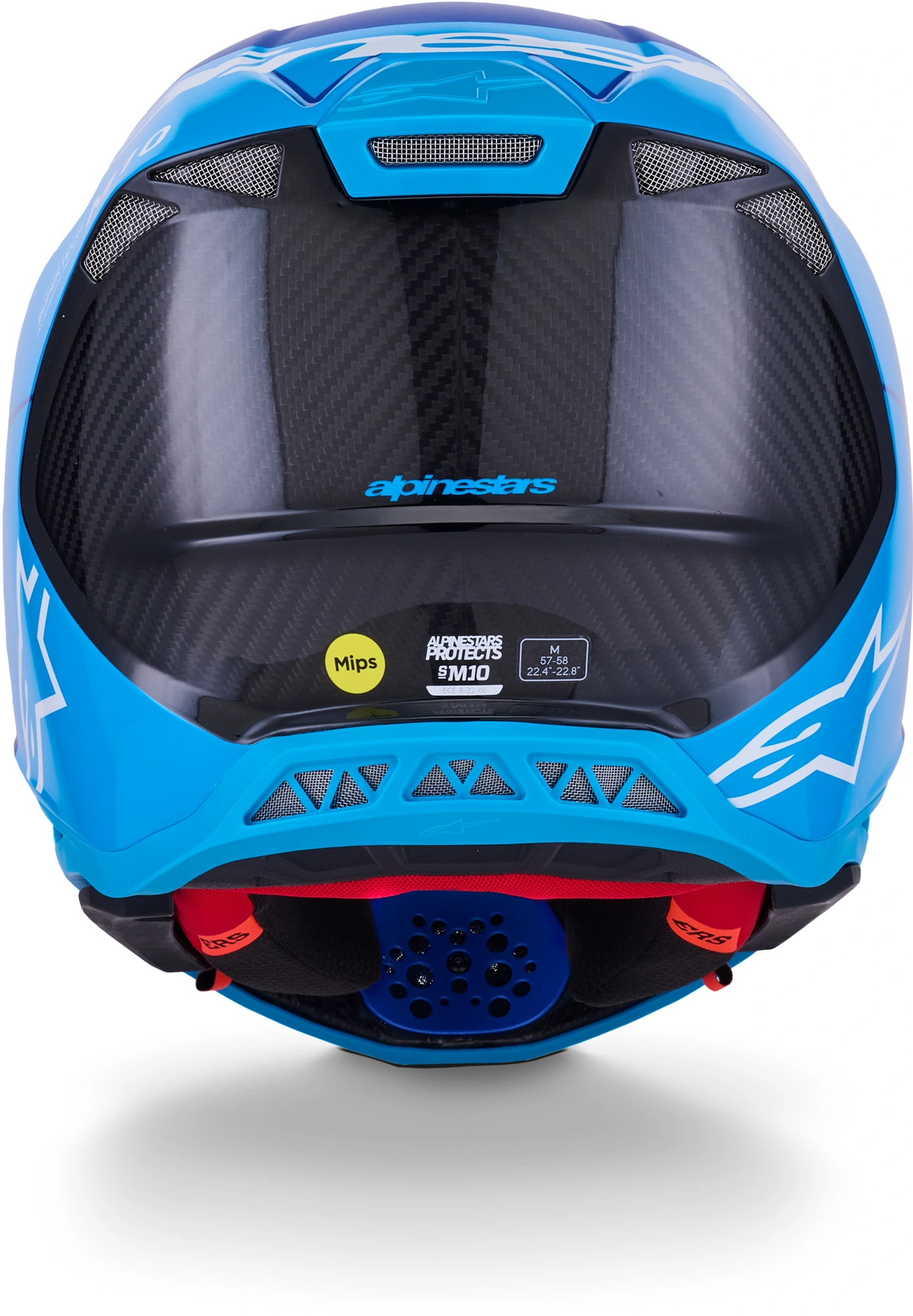 Alpinestars Supertech S-M10 Flood 2024 Cască de motocross albastru/negru XS (53/54) Figura 6
