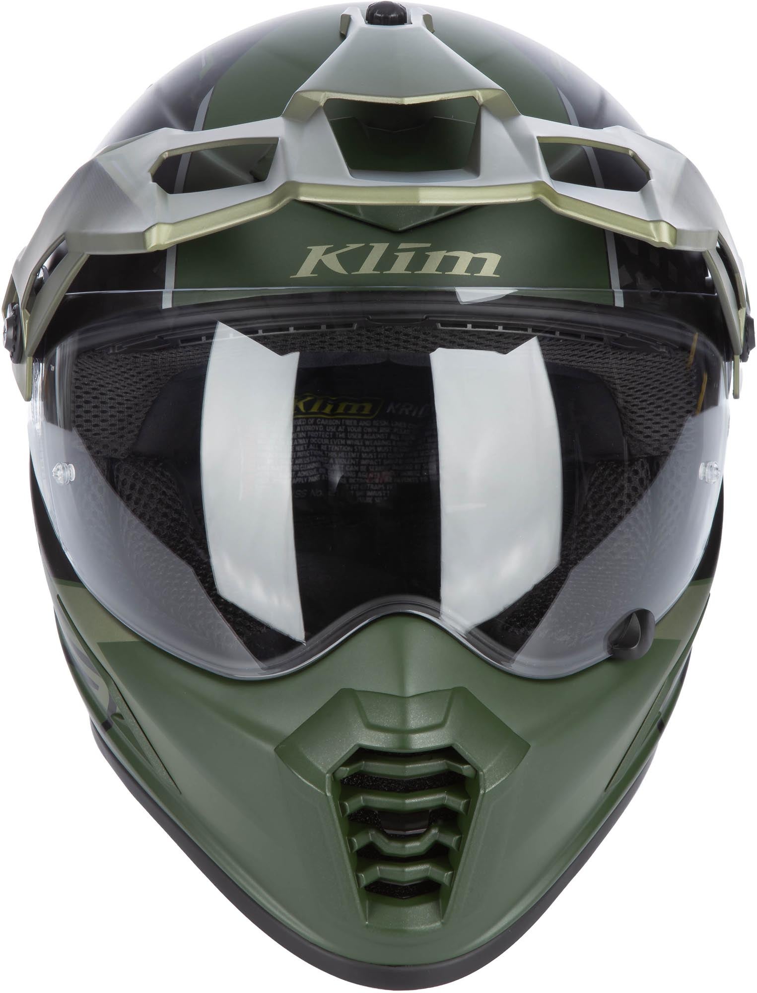 Klim Krios Pro Echo Carbon Enduro Helm schwarz matt/grün M (57/58) Abbildung 2