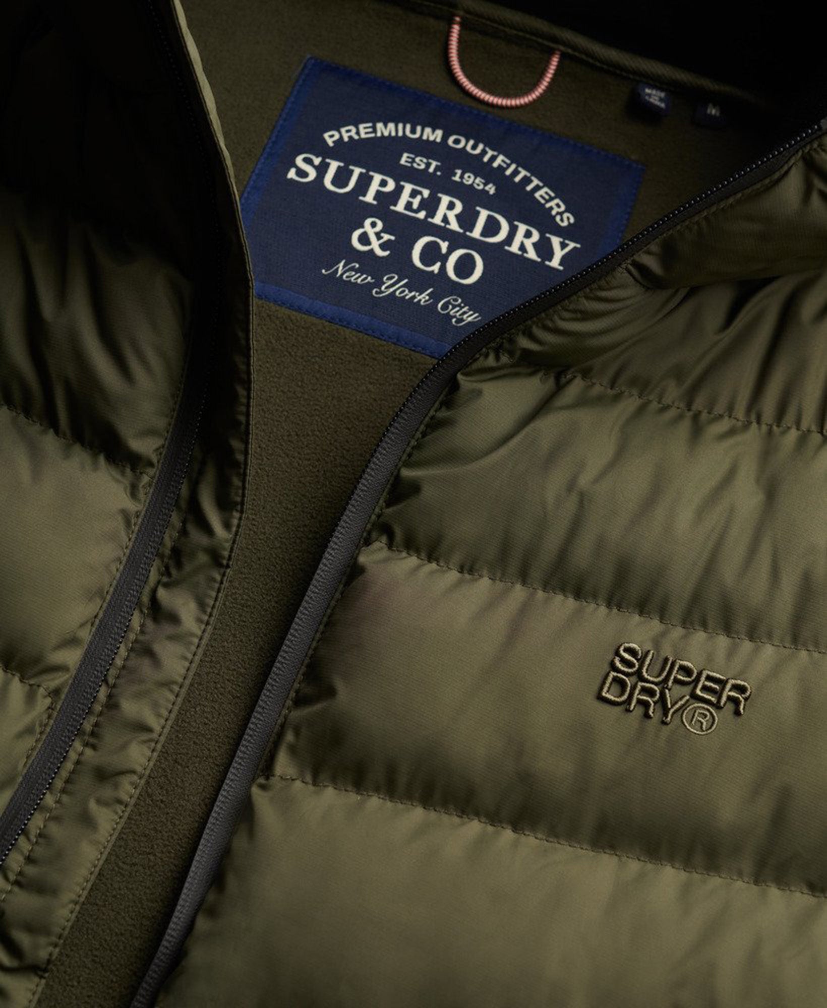 Superdry & Co Hybrid Cardigan Grøn/Khaki 2XL Figur 2