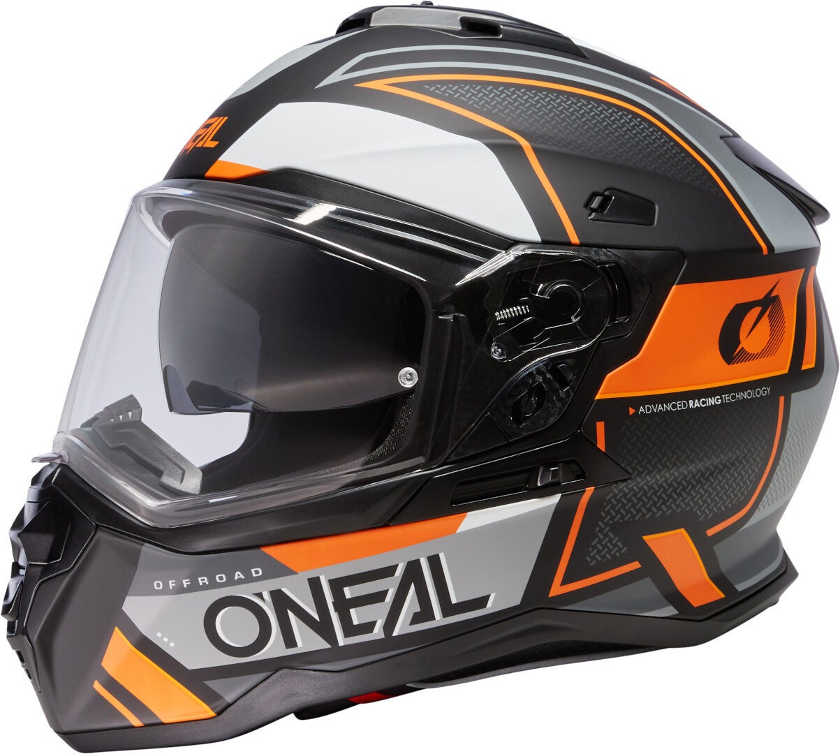 Oneal DSeries Square Motocross Helm schwarz matt/orange S (55/56) Abbildung 8