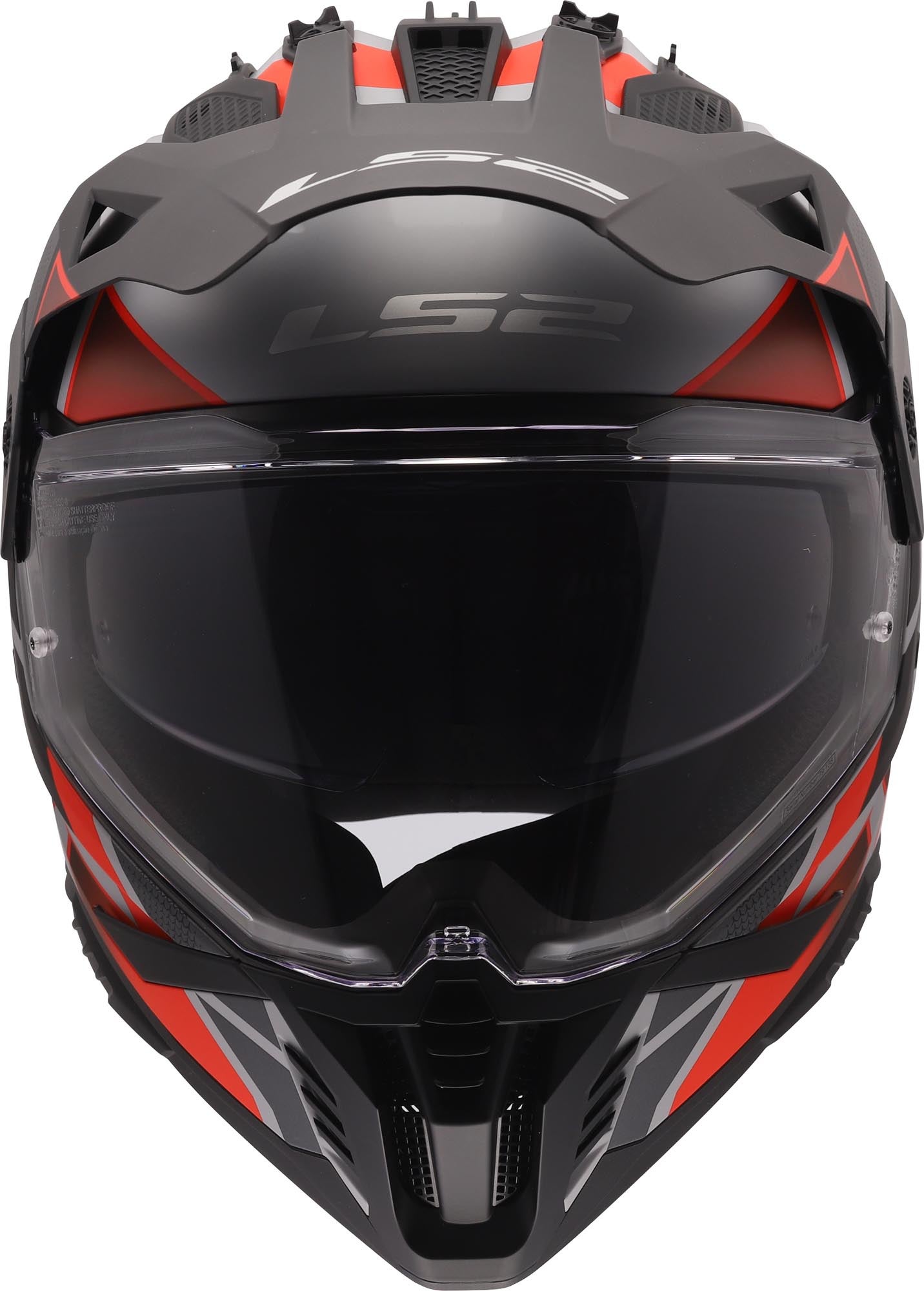 LS2 MX702 Pioneer II Block Enduro Helmet grey/red XXL (63/64) Figure 8