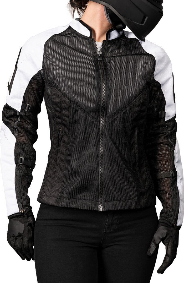 Icon Mesh AF 2023 Damen Motorrad Textiljacke schwarz/weiß L Abbildung 3