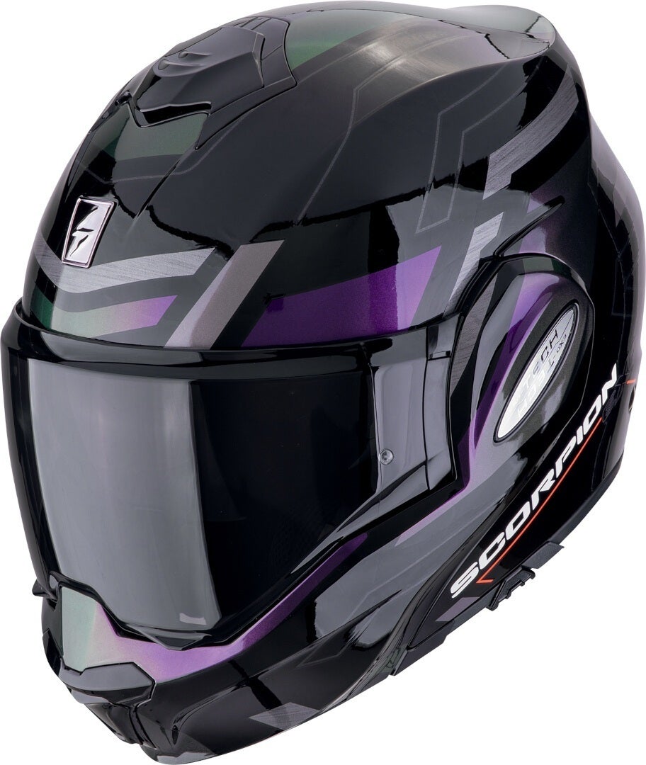 Scorpion EXO Tech Evo Conquer Helm schwarz/lila L (58/59) Abbildung 1