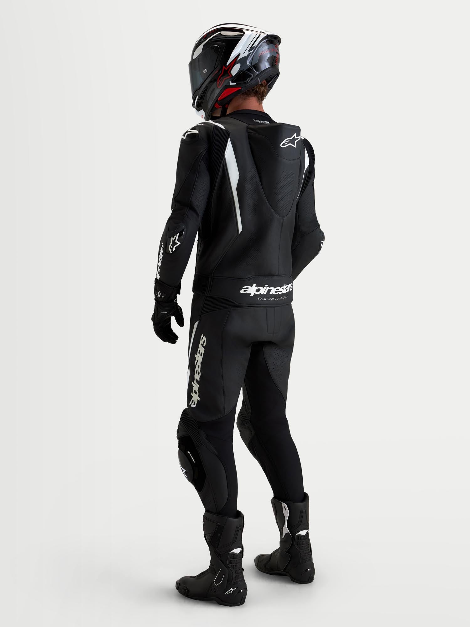 Alpinestars Missile V3 Two Piece Motorcycle Leather Suit black/white 58 Figure 15