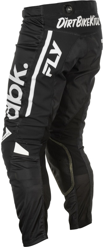FLY Racing Kinetic Mesh DBK Byxor - Svart/Vit Figur 3