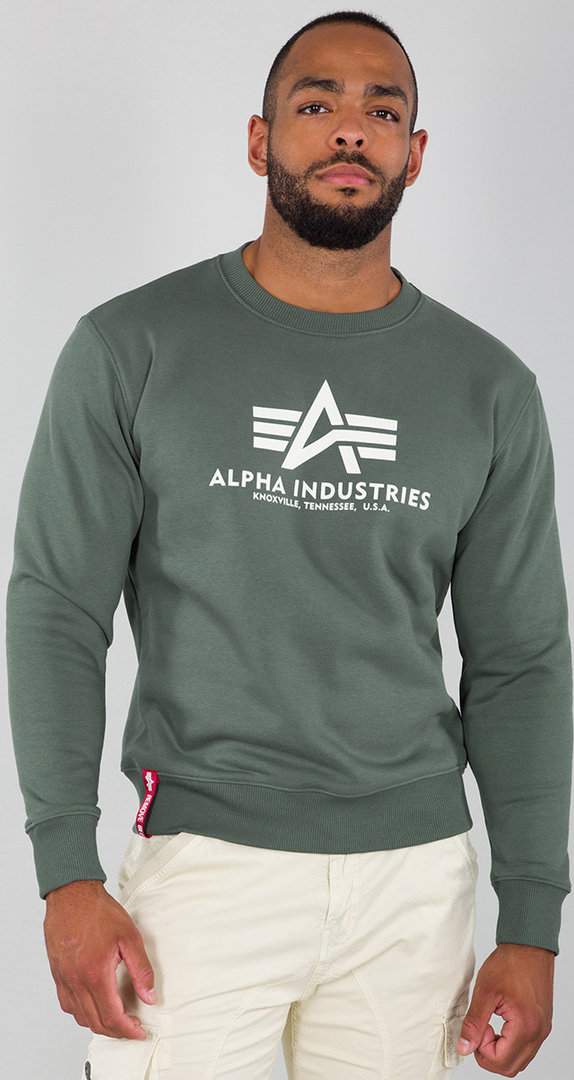 Alpha Industries Basic Camisola Military Green M Figura 1