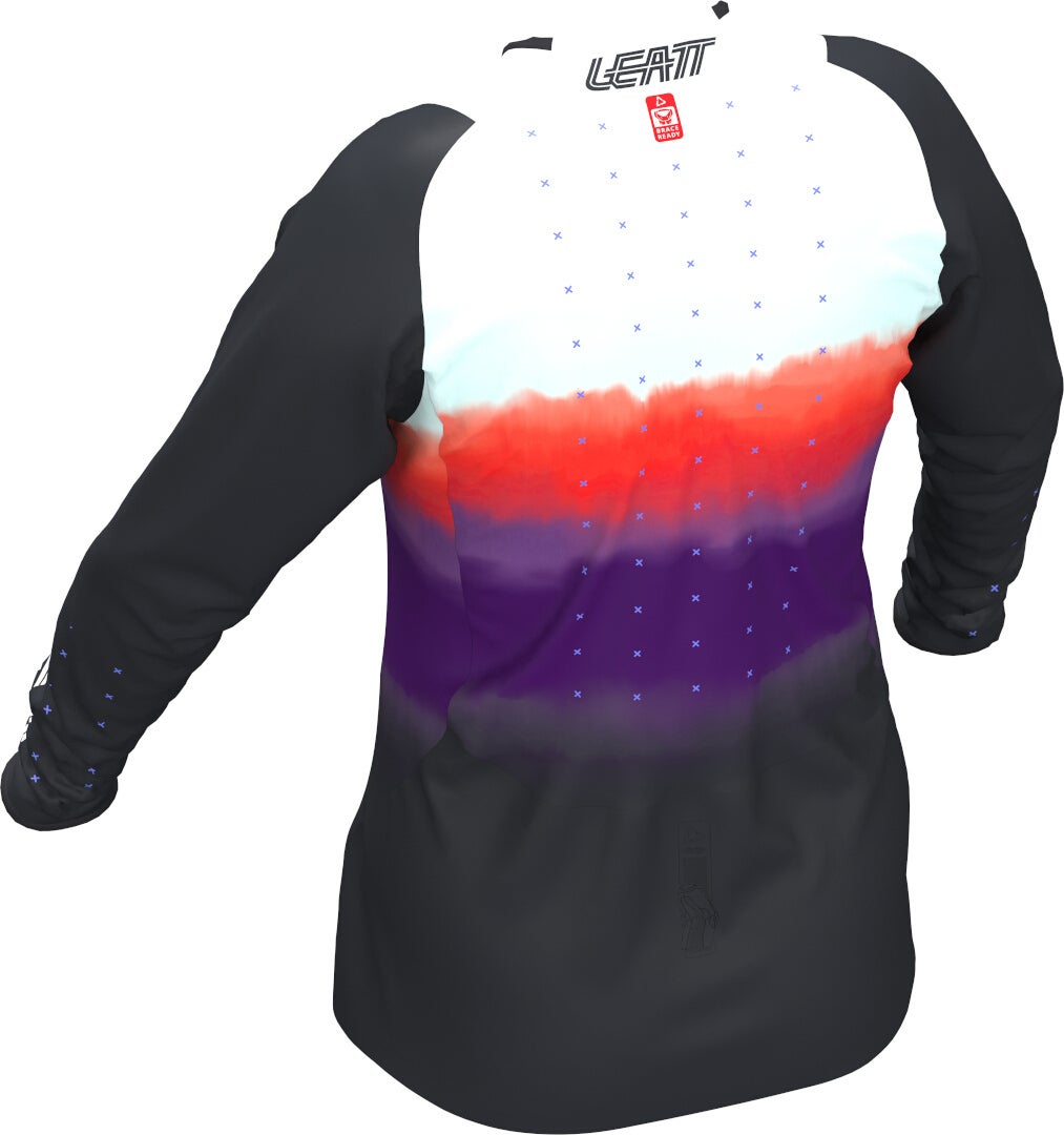 Leatt Moto 4.5 Lite Dame Motocross trøje sort/lilla/rød/hvid M Figur 2