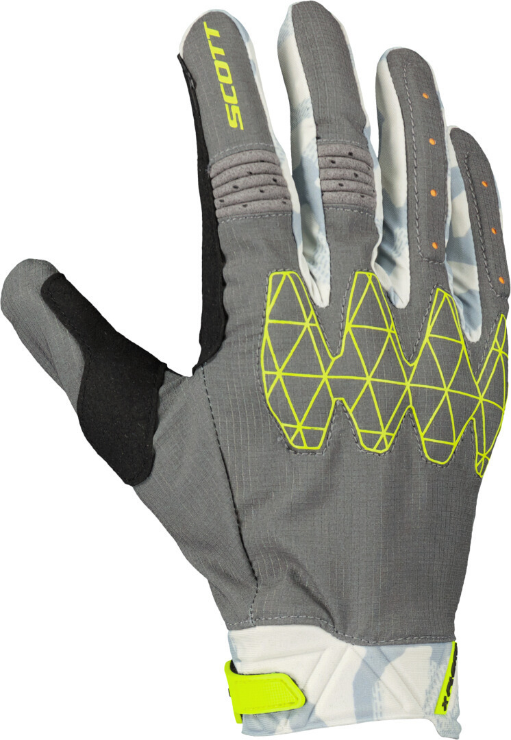 Scott X-Plore D30 Mănuși de motocross gri/galben 2XL Figura 1