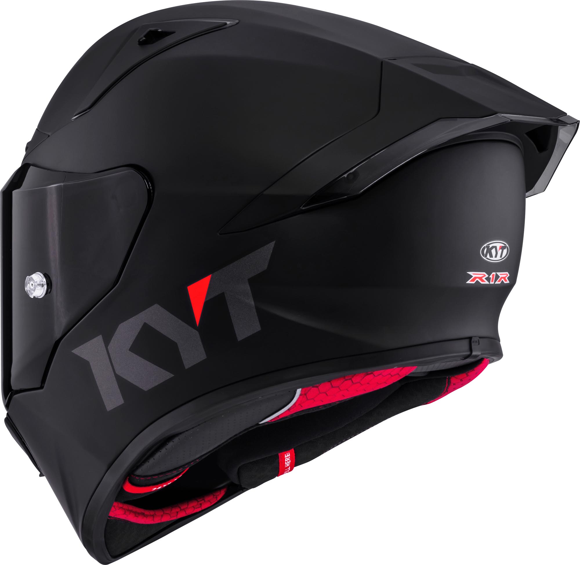 KYT R1R Plain Casque Noir mat L (59/60) Figure 3