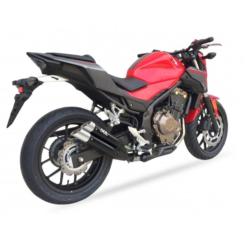 IXIL Dual Hyperlow L3XB Silenciador Aço Inoxidável Preto / Alumínio - Honda CBR500R - XH6334XB Figura 4