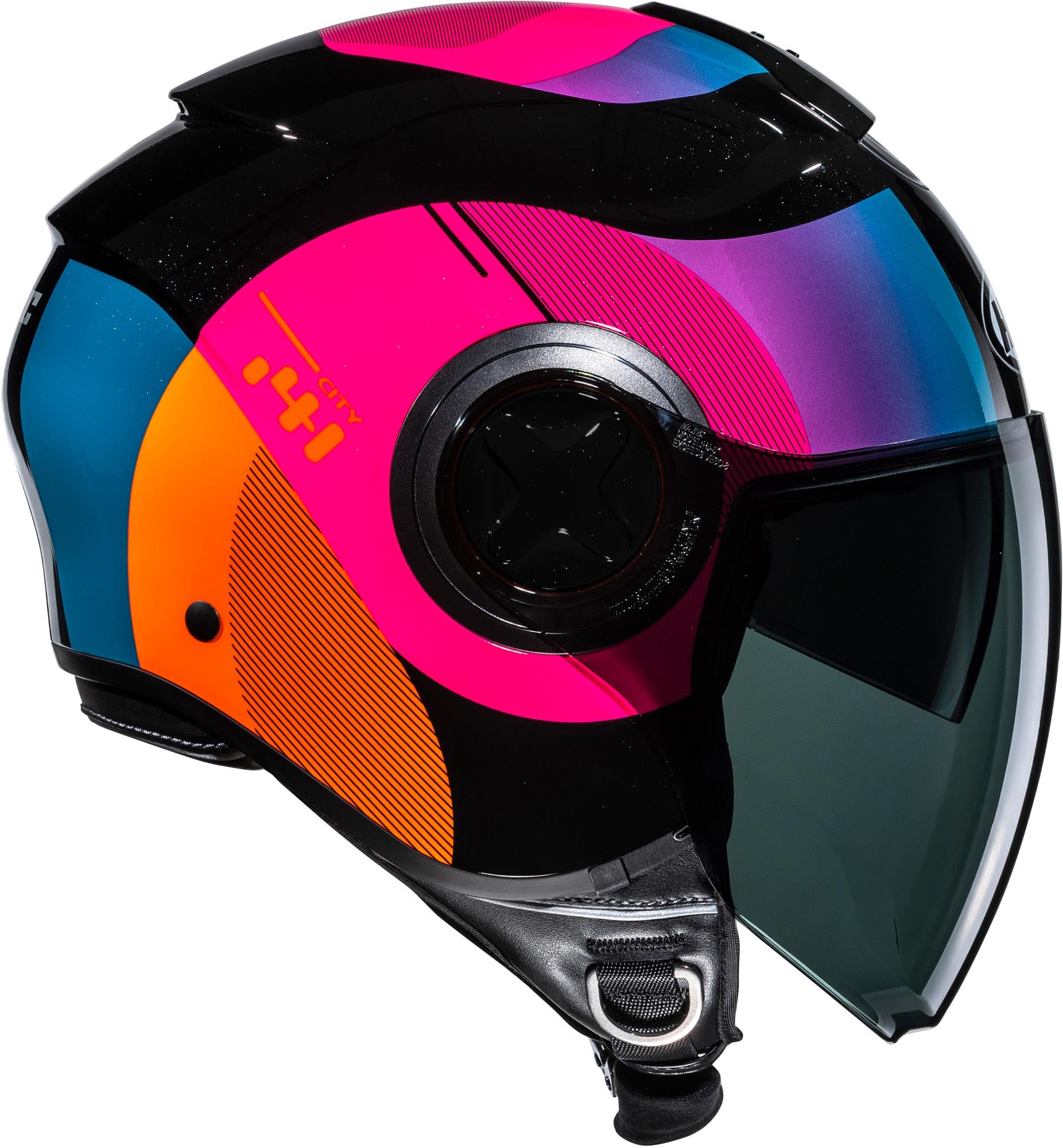 HJC i41 Solix Jet Helmet black/multicoloured S (55/56) Figure 3