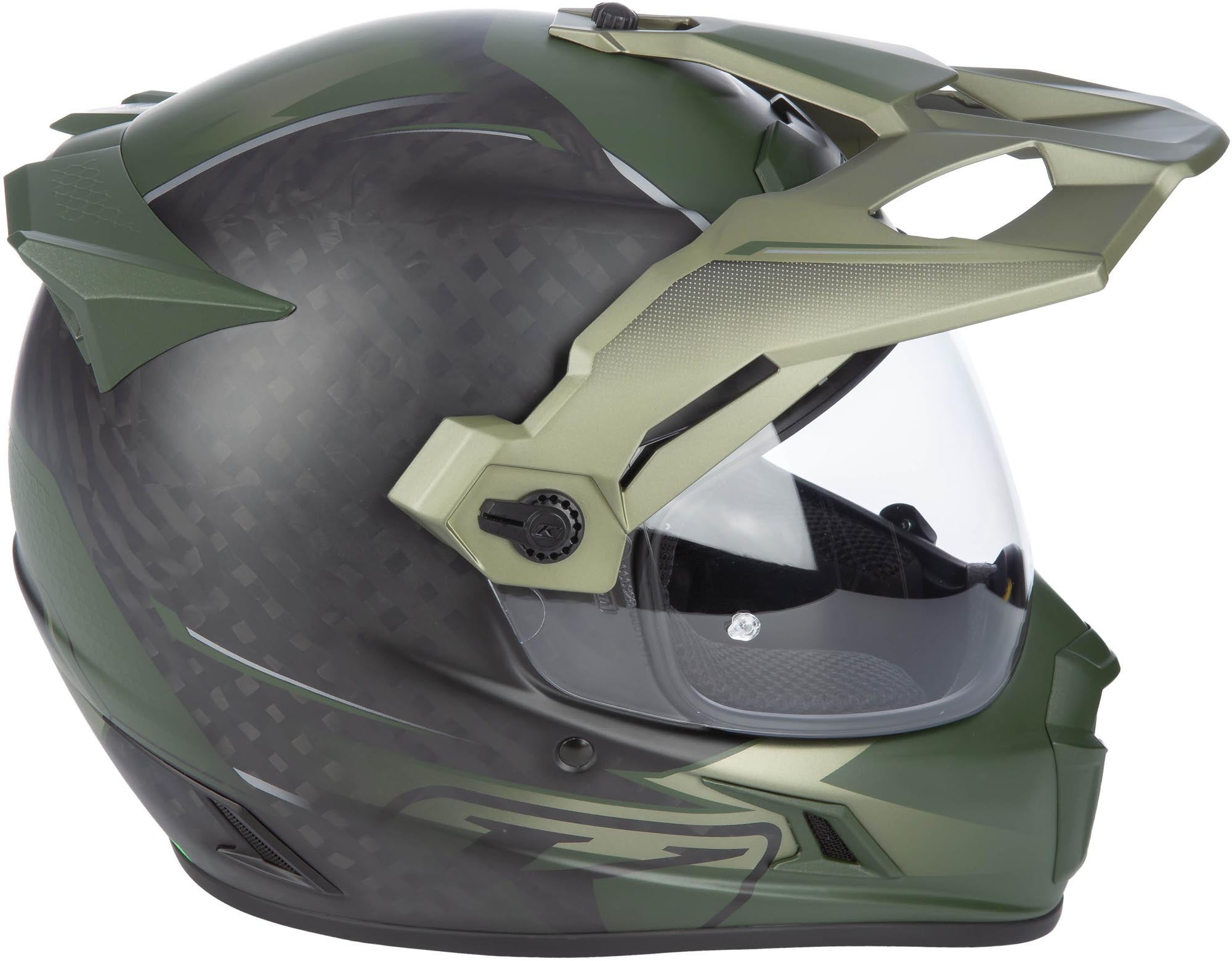 Klim Krios Pro Echo Carbon Enduro Helm schwarz matt/grün M (57/58) Abbildung 6