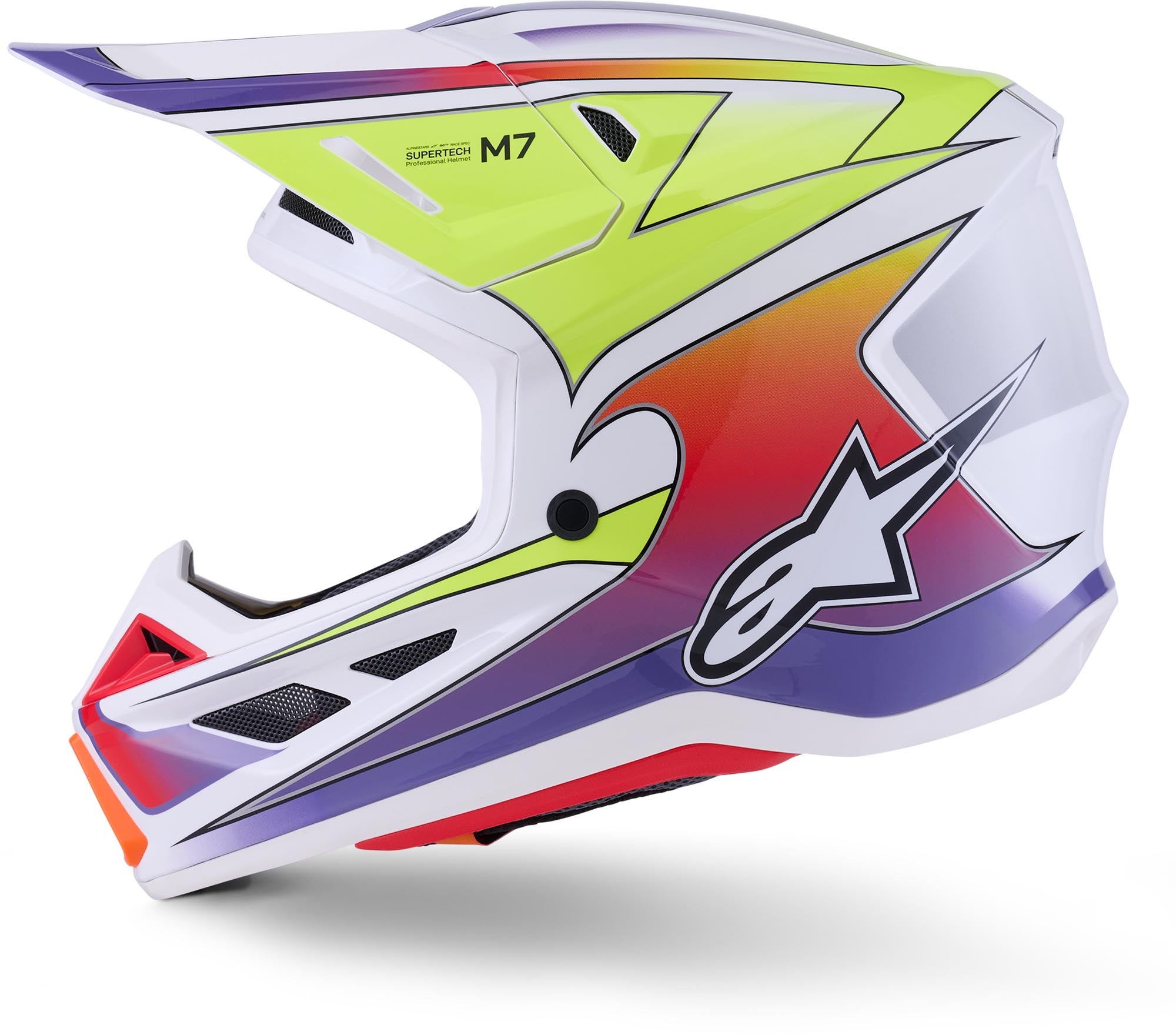 Side view of Alpinestars S-M7 Fuse Motocross Helmet